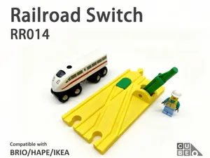 CUBEUNi-Railroad Track Switch - BRIO/Lillabo