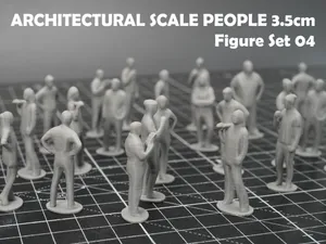 Architectural Scale People 3.5cm - Figure Set 04