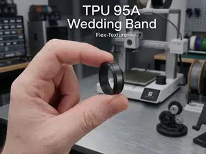 Simple TPU Wedding Band Sz. 3-17
