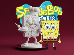 SpongeBob SquarePants as Fry Cook