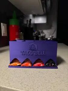 Taco Bell Hot Sauce Organizer