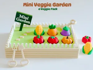 Mini Veggie Gargen & 6 Veggie Clickers