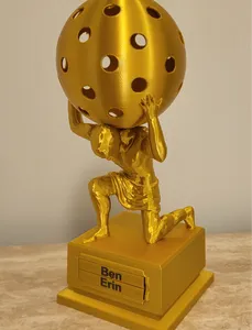 Pickleball Trophy with Swappable Name Plates