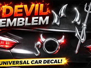 DEVIL EMBLEM - Universal Rear Car Badge