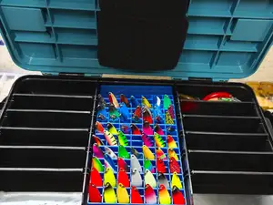 organizer esche spoon ondulanti da pesca