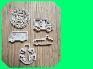 Vehicles Cookie Cutter Playdoh Stamp Pack Fun