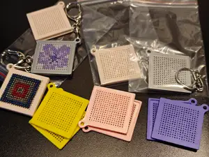 Simple Cross-Stitch Keychain