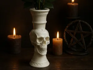 Totenkopf-Vase