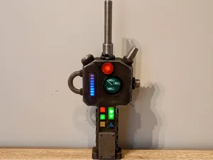 Auspex Hand Scanner (40k-style) — Animated Display