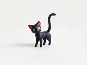 露娜猫-美少女战士水冰月会说话的猫摆件小猫公仔女童涂色
