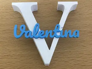 Lettera 3D con Nome a Incastro