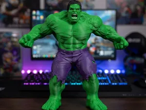 Classic Comic Marvel Hulk AMS Ready 3D Print