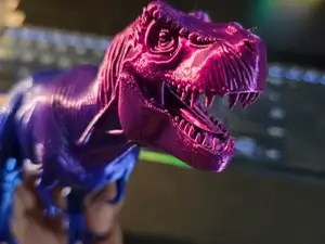 Stunning High-Detail Dual-Color Silk T-Rex
