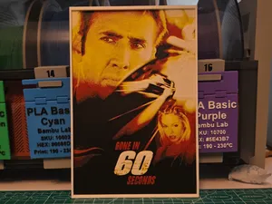 Gone in Sixty Seconds Movie Poster - Hueforge Art