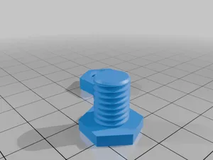 Screw + bolt. Size: 10mm