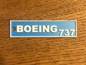 Boeing 737 Keychain | no support 3MF