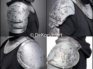 Medieval damaged shoulder Armor