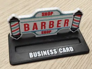 Business card porta biglietti da visita Barbiere