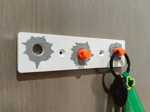 Key Hanger-Bullet Hole