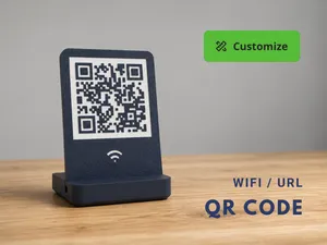 Customizable QR code with stand
