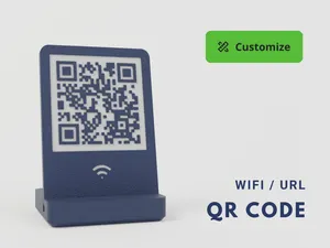 Customizable QR code with stand