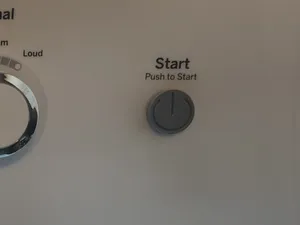 GE dryer start button