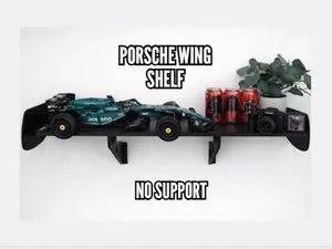 GT3 RS–Style Rear Wing Wall Shelf