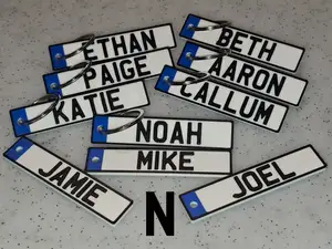 Name key fob (names beginning with N)