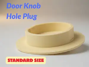 Door Knob Hole Cover / Plug — (No Supports)