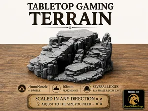 Tabletop Terrain Rock Formation One