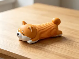 弹簧柴犬-多色一盘打印-可活动解压弹簧玩具