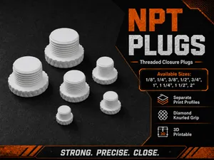 NPT Threaded Closure Plugs – Full 9-Size Set