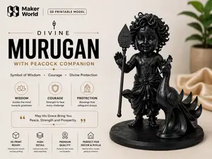 Divine Murugan | Peacock Companion | 3D Printable 