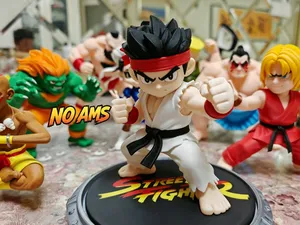 Q版街头霸王 隆 Ryu 分件打印 (无需AMS)
