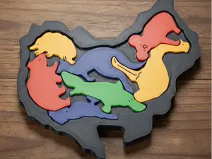 Puzzle animales silueta AUSTRALIA
