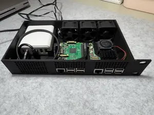 1U Rack Case for 2x Raspberry Pi – Modular Cooling