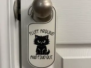 FLUFF AROUND AND FIND OUT DOOR HANGER