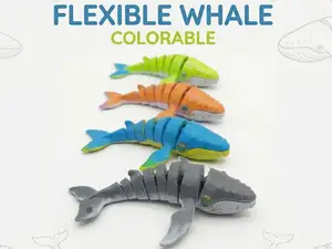 Balena Flessibile Whale Flexi colorabile