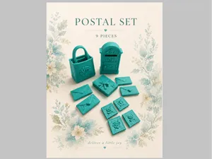 Victorian Postal Set | Dollhouse Miniatures