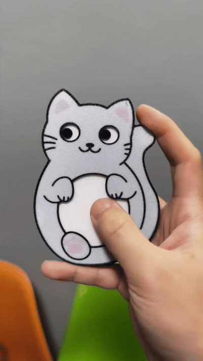 Funny Cat Rolling Eyes Toy - Eyes Moving Cat
