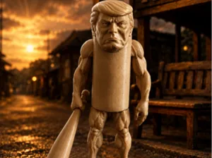 Muscle Tung Trump meme parody sahur