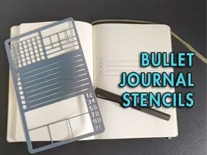 Bullet journal Stencil Set - Set of 3