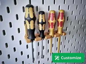 Parametric Screwdriver Shelf for Ikea Skadis