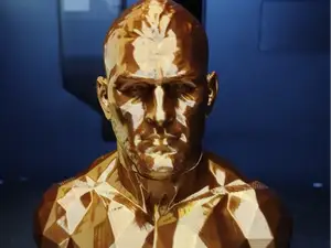 BUST Khabib Nurmagomedov MODERN ART LOW POLY