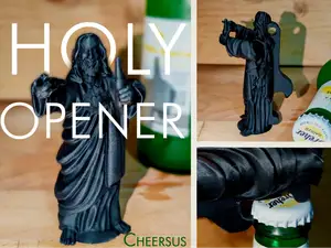 Holy Opener – Jesus Buddy Bottle Opener with Beer