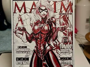 Maxim Black Cat Spiderman symbiote