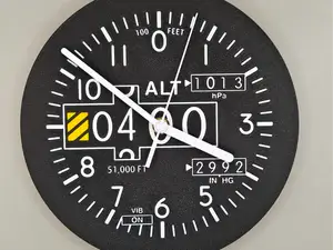 Aircraft Altimeter Clock