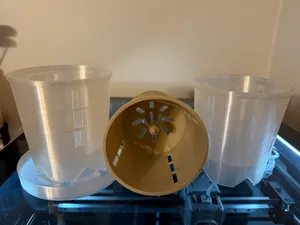 4" Aroid Pot — Aroid/Orchid Pot + Drip Saucer