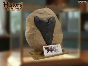 History Museum - Megalodon Tooth Fossil