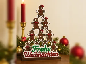 Deko Lebkuchen – Gingerbread Figur Pyramide